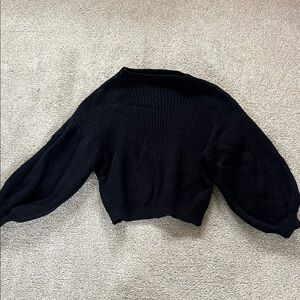 Forever 21 Black Crew Neck Sweater